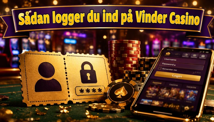 Sådan logger du ind på Vinder Casino